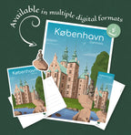 Illustration de Copenhague - Version numérique (à imprimer soi-même)