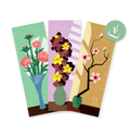 Blomster – 6 Digital Bookmarks (Print it Yourself)