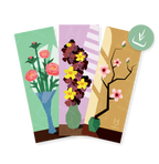 Blomster – 6 Digital Bookmarks (Print it Yourself)