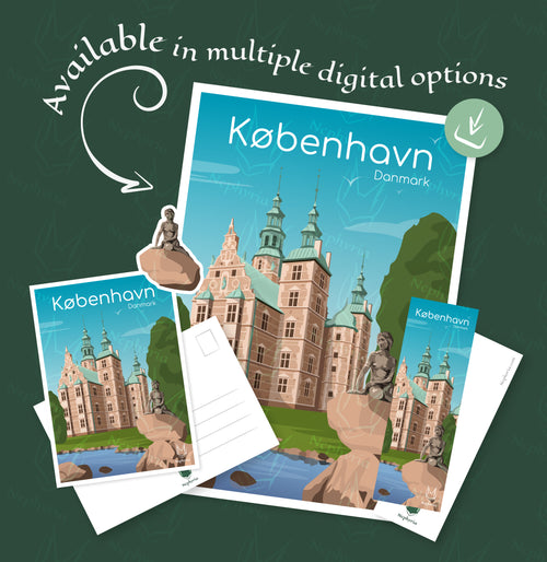 København Illustration - Digital version (Print it Yourself)