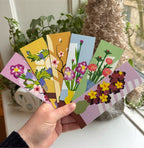 Blomster – 6 Digital Bookmarks (Print it Yourself)
