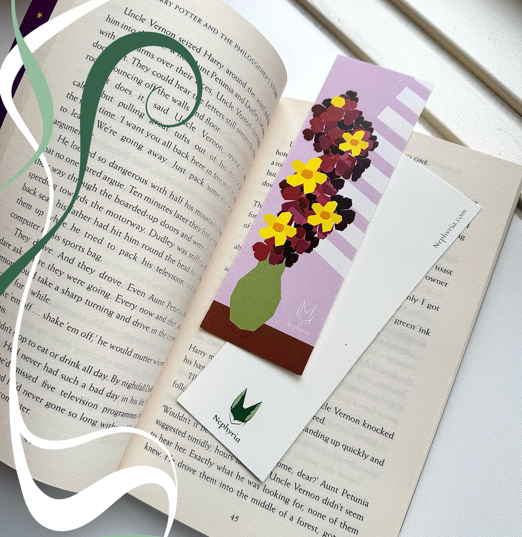 Blomster – 6 Digital Bookmarks (Print it Yourself)